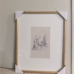 Studio McGee Gold Framed Deer Art Print